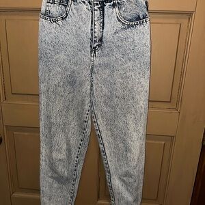 High Rise Acid Wash Jeans for Women